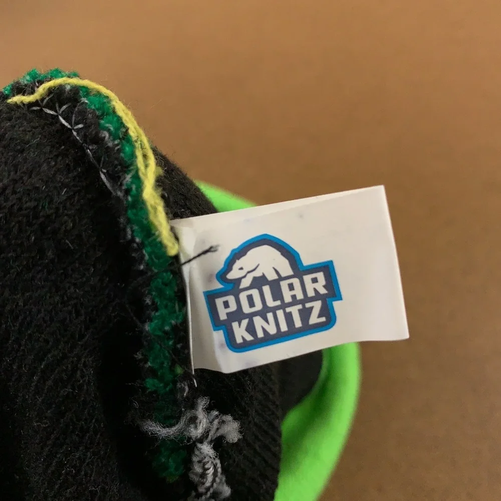 Polar Knitz Adult One Size Green I'm Kind of a Big Dill Cuffed Knit Beanie New